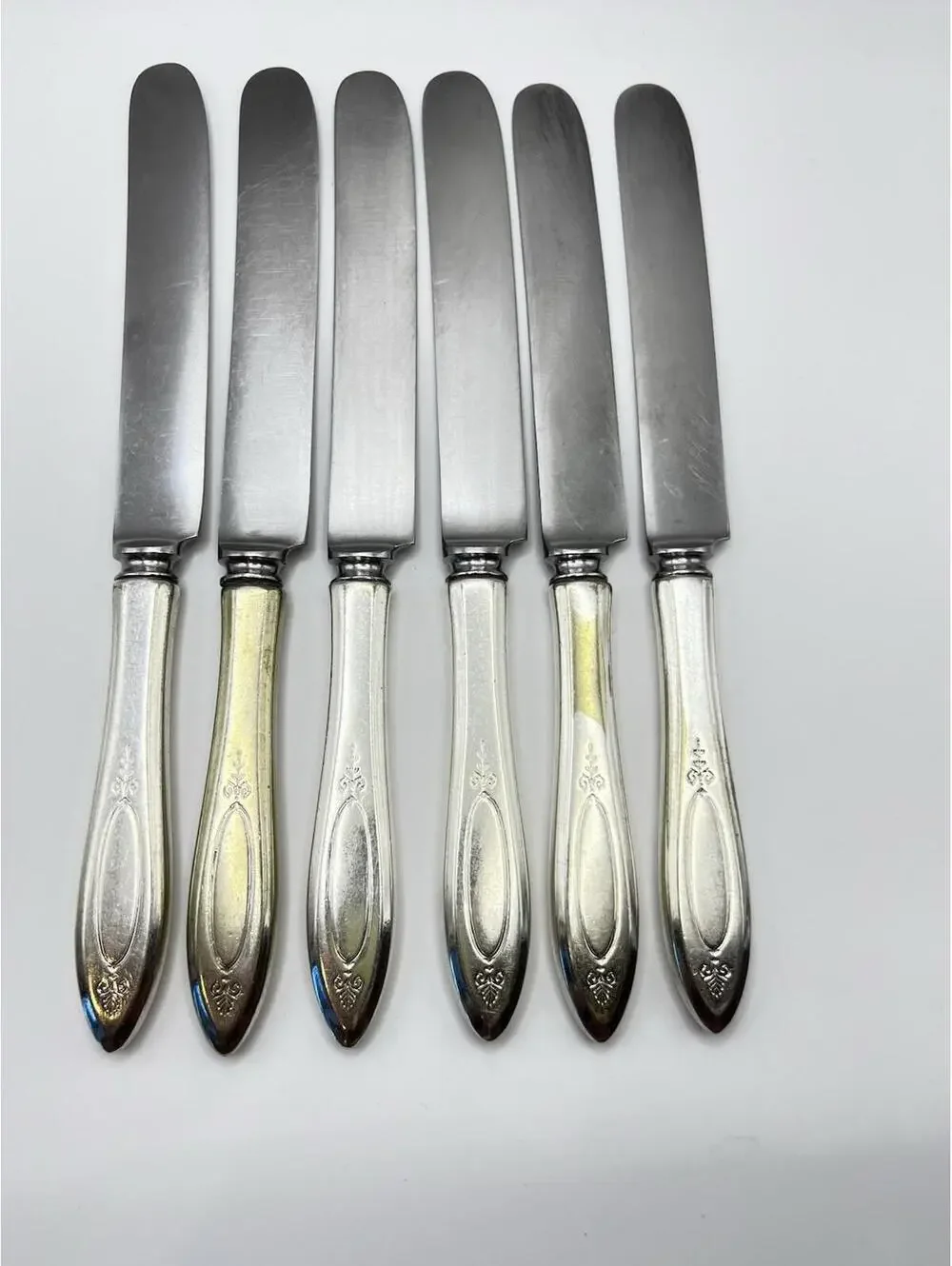 Vintage Oneida Silver Adam Silverplated Butter Knives lot of 6 Community
